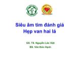 Bài giảng Siêu âm tim đánh giá hẹp van hai lá
