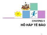 Bài giảng Sinh học đại cương - Chương 5: Hô hấp tế bào - Võ Thanh Phúc