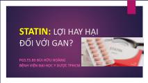 Bài giảng Statin: Lợi hay hại đối với gan?