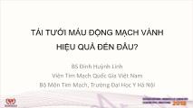Bài giảng Tái tưới máu động mạch vành hiệu quả đến đâu? - Đinh Huỳnh Linh