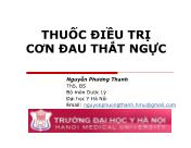 Bài giảng Thuốc điều trị cơn đau thắt ngực