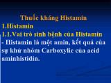 Bài giảng Thuốc kháng Histamin