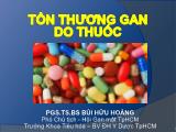 Bài giảng Tổn thương gan do thuốc