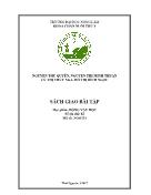 Bài tập môn Động vật học