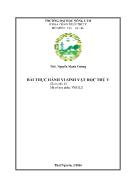 Bài thực hành Vi sinh vật học thú y