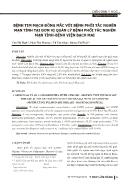 Bệnh tim mạch đồng mắc với bệnh phổi tắc nghẽn mạn tính tại đơn vị quản lý bệnh phổi tắc nghẽn mạn tính - Bệnh viện Bạch Mai