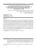 Các nhân tố ảnh hưởng đến sự hài lòng của người thân bệnh nhi về chất lượng dịch vụ chữa bệnh nội trú tại bệnh viện Nhi đồng thành phố Cần Thơ