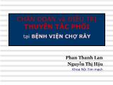 Chẩn đoán và điều trị thuyên tắc phổi tại bệnh viện chợ Rẫy