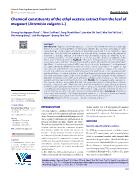 Chemical constituents of the ethyl acetate extract from the leaf of mugwort (Artemisia vulgaris L)