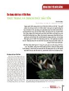 Đa dạng sinh học ở Việt Nam: Thực trạng và thách thức bảo tồn