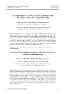 Đa dạng thực vật có hoa ở thảm thực vật tự nhiên vùng cát tỉnh Quảng Trị