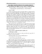 Đặc điểm di truyền phân tử của vi khuẩn orientia tsutsugamushi gây bệnh sốt mò ở một số tỉnh phía Bắc