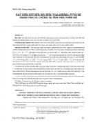 Đặc điểm đột biến gen bệnh Thalassemia ở phụ nữ mang thai và chồng tại tỉnh Thừa Thiên Huế