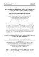 Đặc điểm hình thái nòng nọc loài ếch vạch (quasipaa delacouri) ở vườn quốc gia Pù Mát, tỉnh Nghệ An