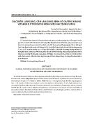 Đặc điểm lâm sàng, cận lâm sàng bệnh còi xương kháng vitamin D ở trẻ em tại bệnh viện Nhi trung ương