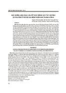 Đặc điểm lâm sàng, huyết học bệnh suy tủy xương di truyền ở trẻ em tại bệnh viện nhi trung ương