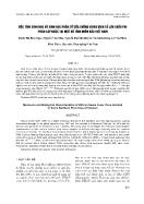 Đặc tính sinh học và sinh học phân tử của chủng virus dịch tả lợn châu Phi phân lập được tại một số tỉnh miền Bắc Việt Nam