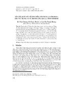 Dẫn liệu bước đầu về thân mềm chân bụng (gastropoda) khu vực Tràng An cổ, Trường Yên, Hoa Lư, tỉnh Ninh Bình