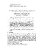 Dẫn liệu bước đầu về thân mềm chân bụng (gastropoda) thủy sinh khu vực Hương Sơn, Mỹ Đức, Hà Nội