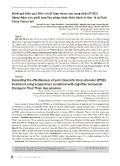 Đánh giá hiệu quả điều trị rối loạn stress sau sang chấn (PTSD) bằng châm cứu phối hợp liệu pháp nhận thức hành vi tâm lý tại tỉnh Thừa Thiên Huế
