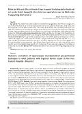 Đánh giá kết quả điều trị thoát vị bẹn ở người lớn bằng phẫu thuật nội soi xuyên thành bụng đặt tấm nhân tạo ngoài phúc mạc tại Bệnh viện Trung ương Huế cơ sở 2