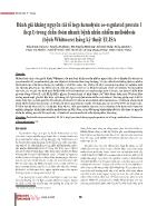Đánh giá kháng nguyên tái tổ hợp hemolysin co-Regulated protein 1 (hcp1) trong chẩn đoán nhanh bệnh nhân nhiễm melioidosis (bệnh Whitmore) bằng kỹ thuật ELISA