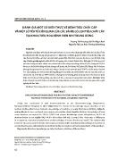 Đánh giá một số kiến thức về bệnh tiêu chảy cấp và một số yếu tố liên quan của các bà mẹ có con tiêu chảy cấp tại khoa tiêu hóa bệnh viện Nhi trung ương