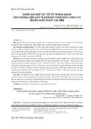 Đánh giá một số yếu tố tương quan ảnh hưởng đến gây tê đám rối thần kinh cánh tay trong phẫu thuật chi trên