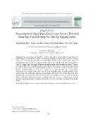 Đánh giá tiềm năng cung cấp dịch vụ hệ sinh thái đụn cát ven biển khu vực Sơn Trà (Đà Nẵng) - Tam Kỳ (Quảng Nam)