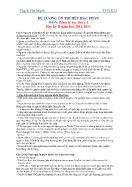 Đề cương ôn thi môn Bệnh lý học thú y 1