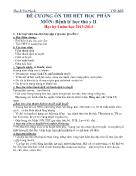 Đề cương ôn thi môn Bệnh lý học thú y 2