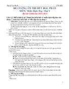 Đề cương ôn thi môn Miễn dịch học thú y - Năm học 2013-2014