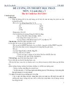 Đề cương ôn thi môn Vệ sinh thú y 1 - Năm học 2013-2014