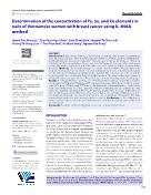 Determination of the concentration of Fe, Se, and Zn elements in nails of Vietnamese women with breast cancer using k0-INAA method
