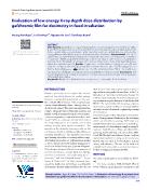 Evaluation of low energy X-Ray depth dose distribution by gafchromic film for dosimetry in food irradiation