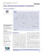 Factors affecting acrylamide mitigation in fried potatoes