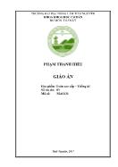 Giáo án Toán cao cấp - Phạm Thanh Hiếu