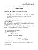 Giáo trình Dược lí học - Bài 30: Thuốc tác dụng trên quá trình đông máu và tiêu Fibrin