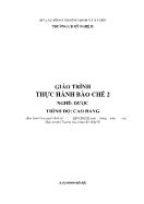 Giáo trình nghề Dược - Thực hành bào chế 2