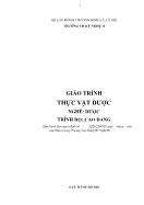 Giáo trình nghề Dược - Thực vật dược (Phần 1)