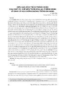 Hiệu quả kích thích phóng noãn của chất ức chế men thơm hóa (AI) ở bệnh nhân vô sinh có hội chứng buồng trứng đa nang