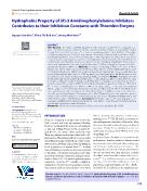 Hydrophobic property of (R)-3 amidinophenylalanine inhibitors contributes to their inhibition constants with thrombin enzyme
