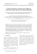 In vitro antioxidant activity and content of compounds from curculigo orchioides rhizomes