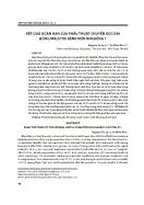 Kết quả ngắn hạn của phẫu thuật chuyển gốc đại động mạch tại bệnh viện Nhi đồng 1