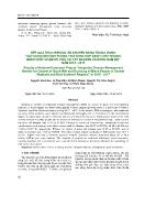 Kết quả thực hiện dự án khuyến nông trung ương “xây dựng mô hình phõng trừ tổng hợp bệnh chết nhanh, bệnh chết chậm hồ tiêu tại Tây Nguyên và Đông Nam Bộ” năm 2015 - 2017