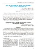 Khảo sát chất lượng sữa bò tươi tại xã Phù Đổng, huyện Gia Lâm, thành phố Hà Nội