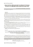 Khảo sát đặc điểm lâm sàng và nồng độ tự kháng thể Anti-CCP trên bệnh nhân viêm khớp dạng thấp