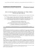 Khảo sát khả năng phân hủy chlorpyrifos của 3 dòng vi khuẩn hiếu khí phân lập tại Đà Lạt
