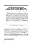 Khảo sát tần suất tăng Glucose máu và ảnh hưởng đến kết quả điều trị bệnh nhân tại khoa hồi sức cấp cứu, bệnh viện Nhi trung ương