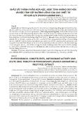 Khảo sát thành phần hóa học, hoạt tính kháng oxy hóa và độc tính cấp đường uống của cao chiết từ vỏ quả lựu (punica granatum L.)